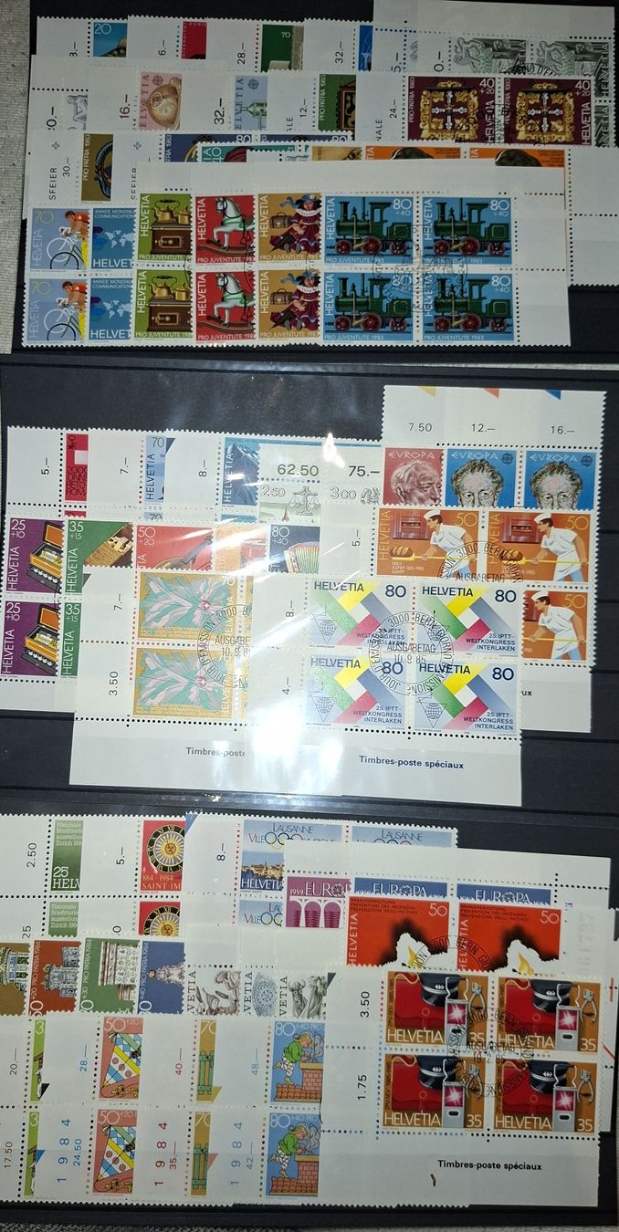 Alle Briefmarken: Werbemarken / PP / PJ 4er Blocks – Gebraucht aus Balgach von SIMEON27