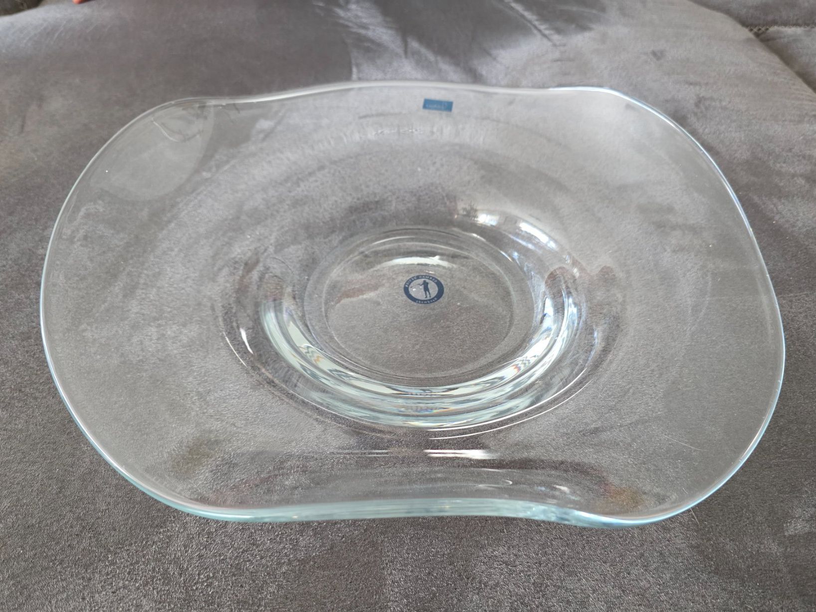 Schalen: Dekorative Glasschale für Apéro oder Dessert, handmade, 35cm – Gebraucht aus Liestal von Gitterli01