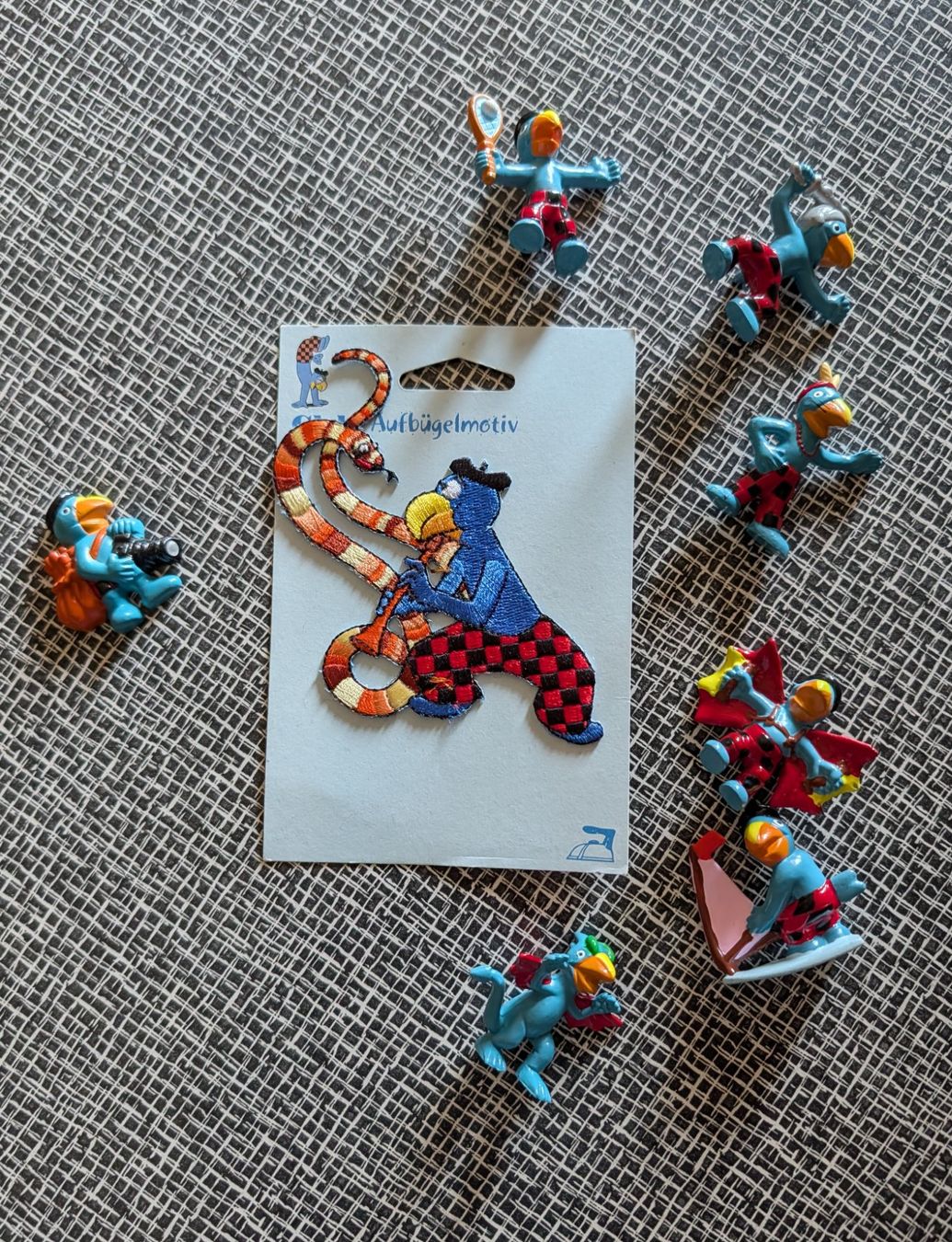 Figuren: Globi Set(Figuren, Magnet, Aufnäher) – Gebraucht aus Nänikon von Haexli_70