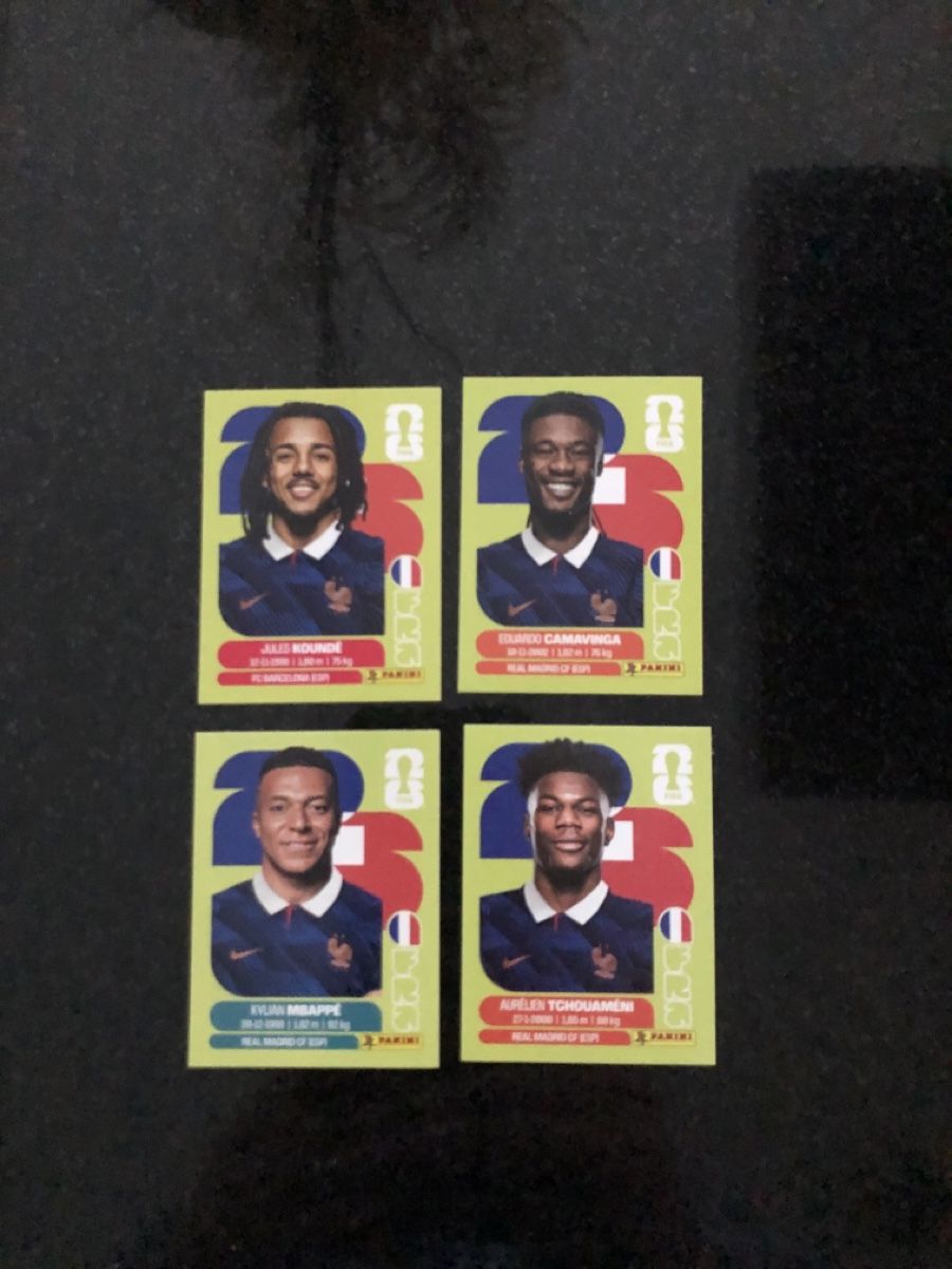 Panini Carte collezionabili: Panini Sticker MBAPPE, KOUNDÉ, CAMAVINGA, TCHOUAMÉNI – Nuovo e nell'imballaggio originale da Rorschacherberg venduto da Kisa67