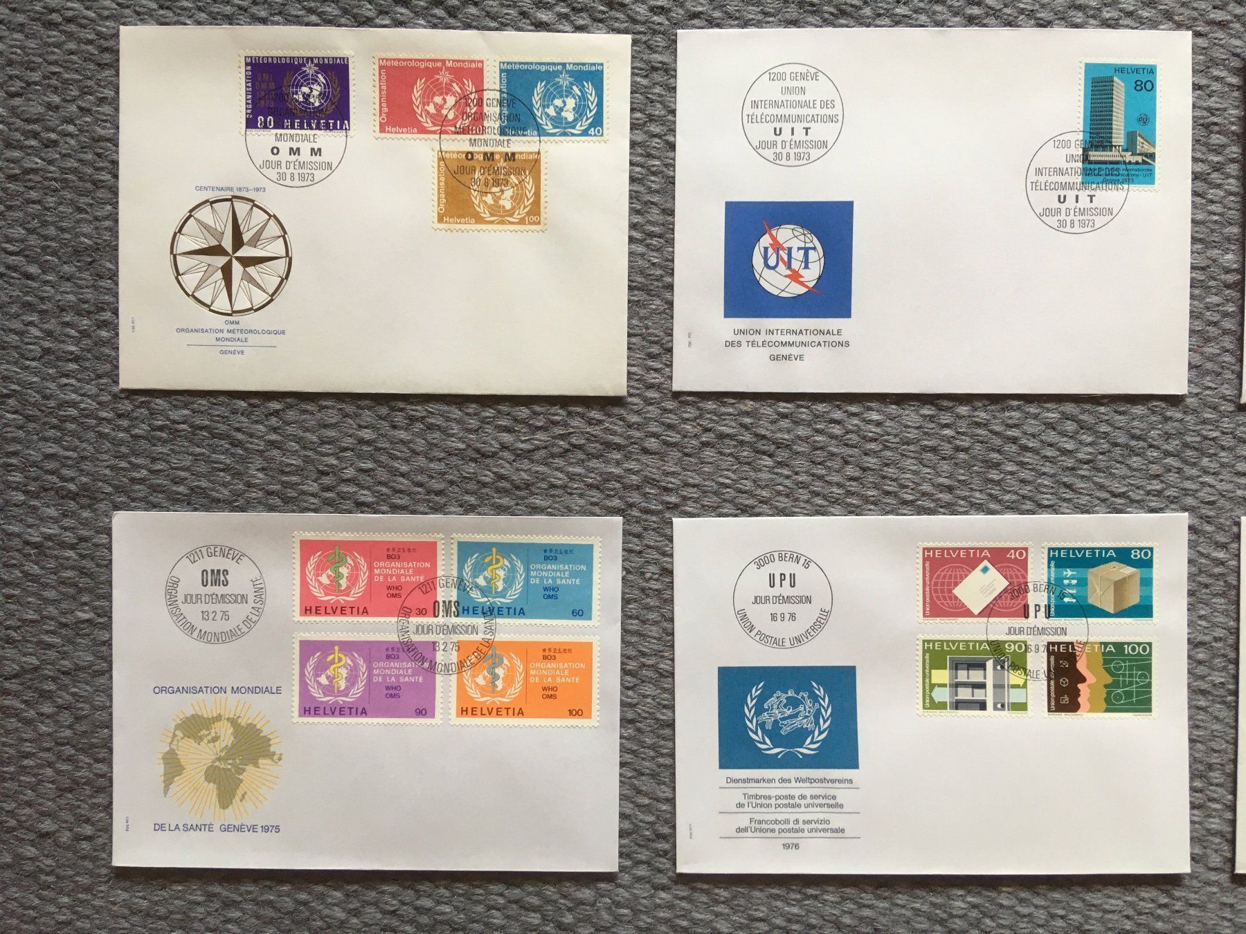 Tutti i francobolli: Dienstmarken 12 FDC 1973-86 – Usato da Nesslau venduto da andi_hon 1