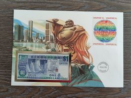 Banknoten-Brief Singapur !!!!!!!