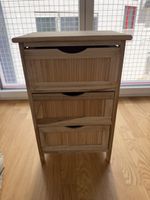 2× Conforama Badezimmerkommode aus Holz/Bambus