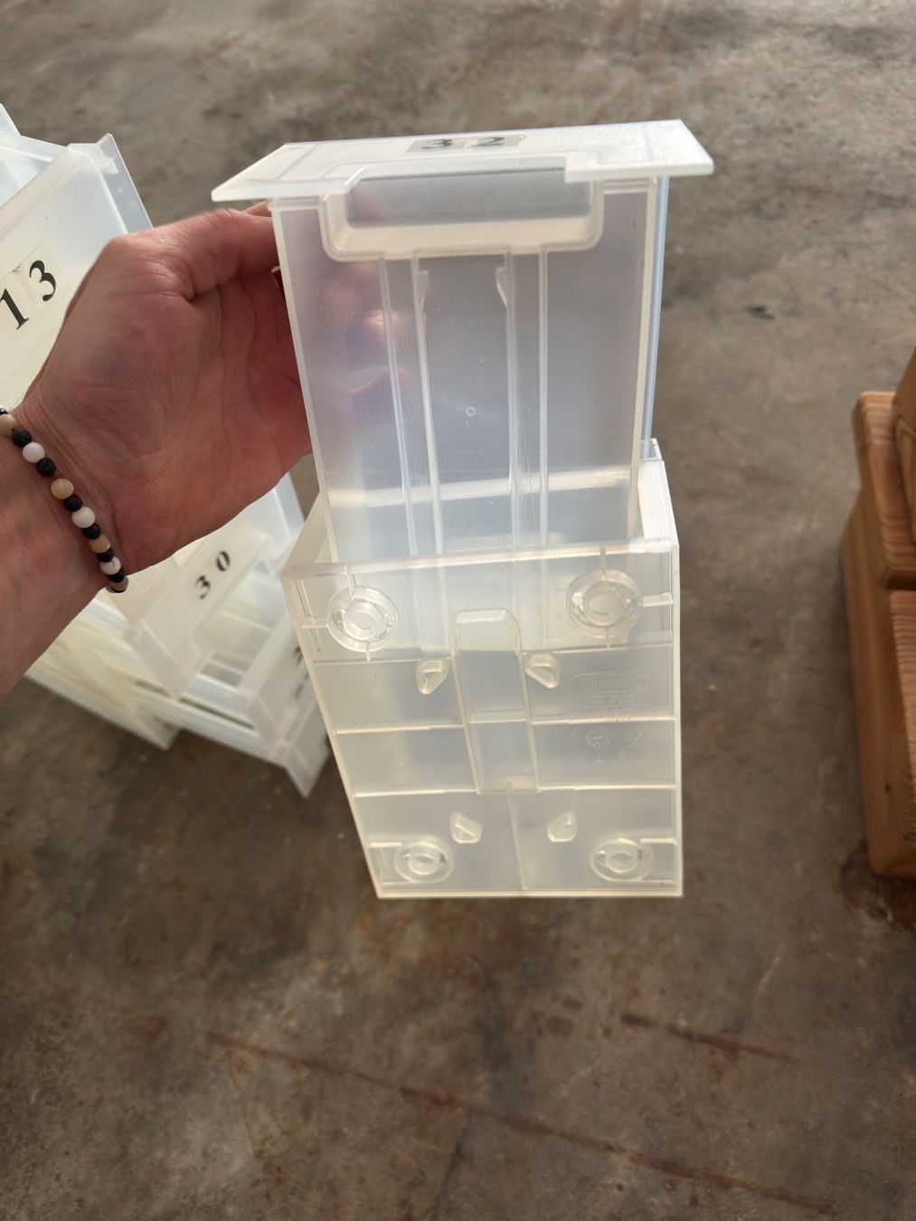Contenitori & Simili: 35x  Transparente Schubladenbox materialkiste Organizer – Usato da Abtwil SG venduto da SHost 4