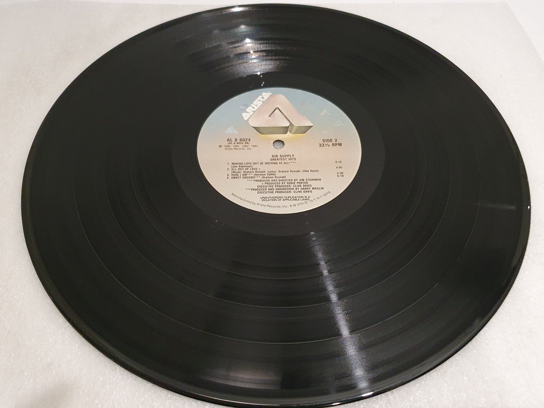 Dischi in vinile: Air Supply – Greatest Hits – Usato da Uster venduto da Vinyl-Leidenschaft 6