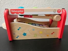 Neu - Fisher-Price - Xylophon mit Hammerspiel aus Holz