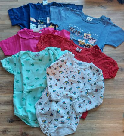 Set 6 Baby Body T-Shirt Grösse 86/92