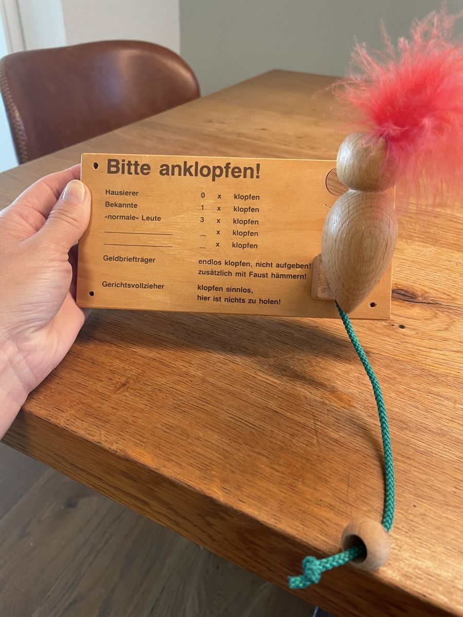 Schlüssel & Schlösser: Holz Türklopfer Specht  – Gebraucht aus Niederbüren von Poschti_19 4
