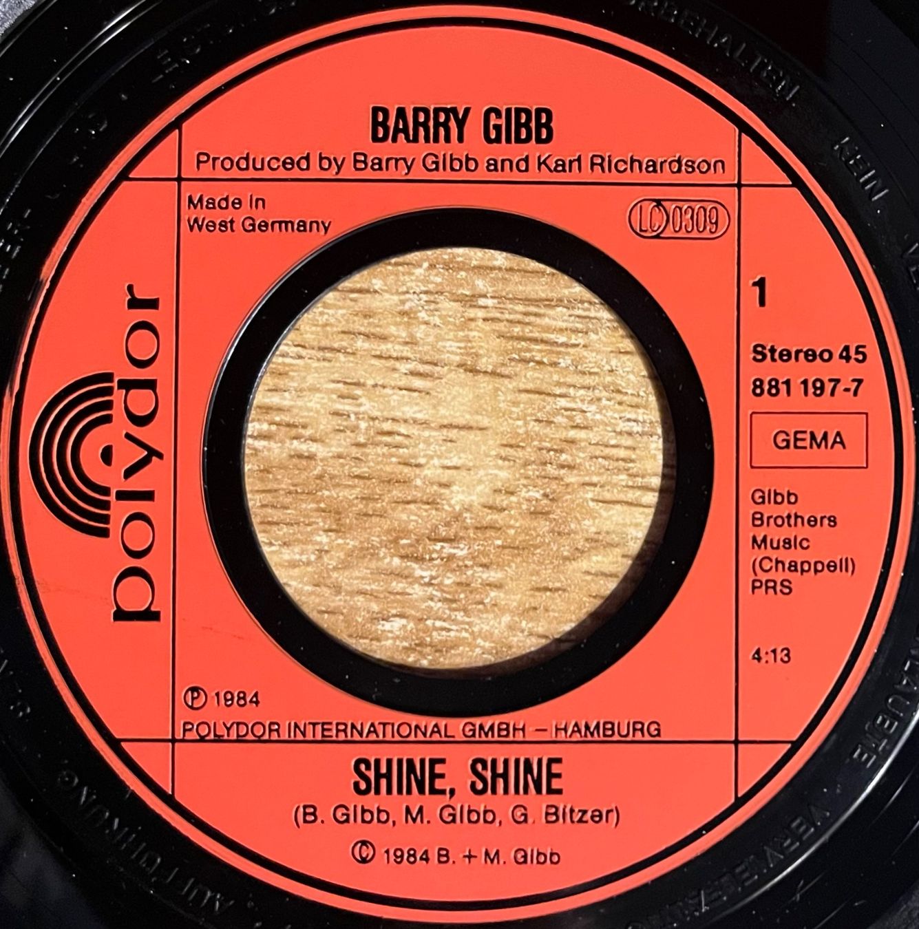 Dischi in vinile: BARRY GIBB - SHINE SHINE – Usato da Bussigny venduto da vinyl-pas-cher 2