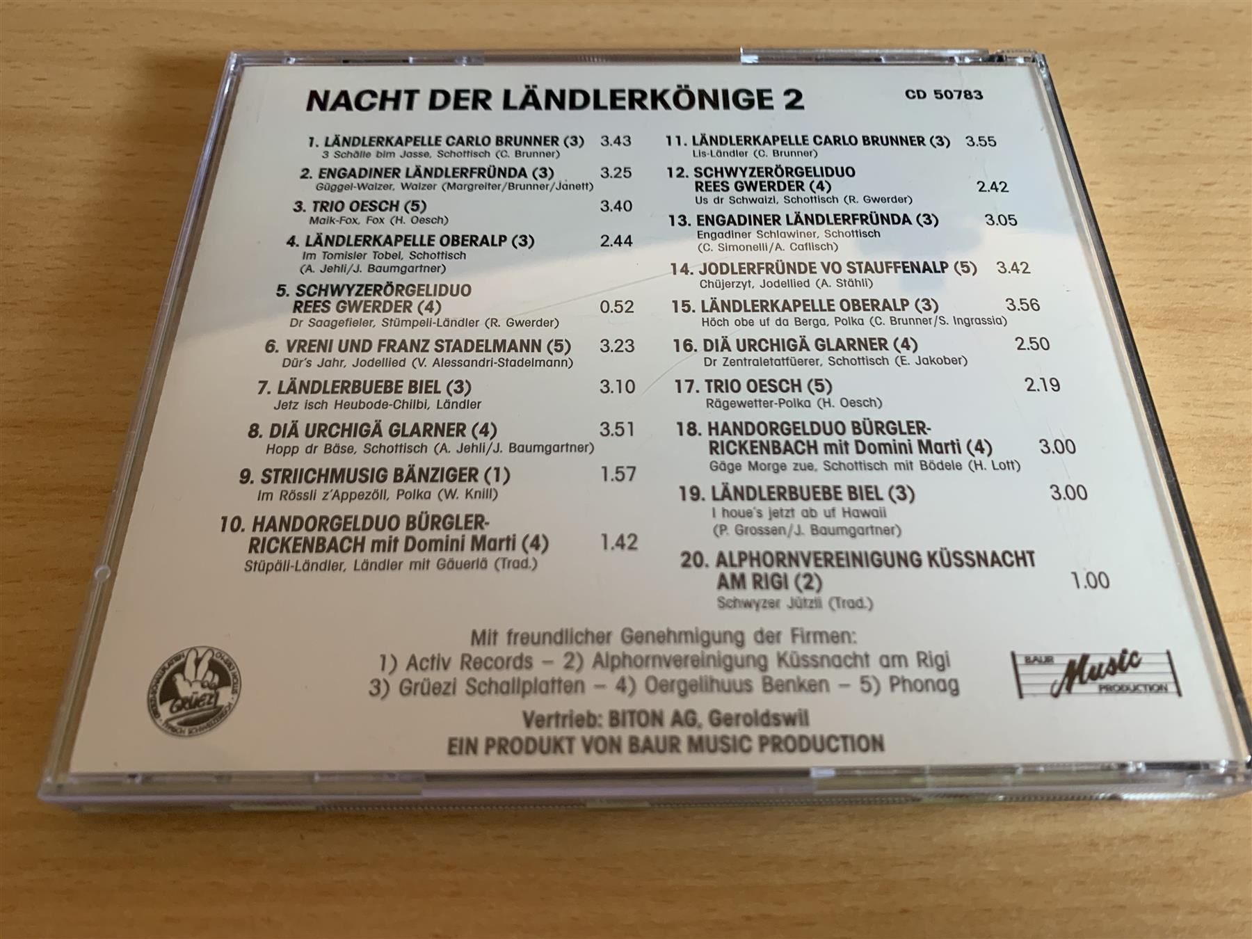 CD: Nacht Der Ländlerkönige 2 – Usato da Rikon im Tösstal venduto da Alpenmutz 1