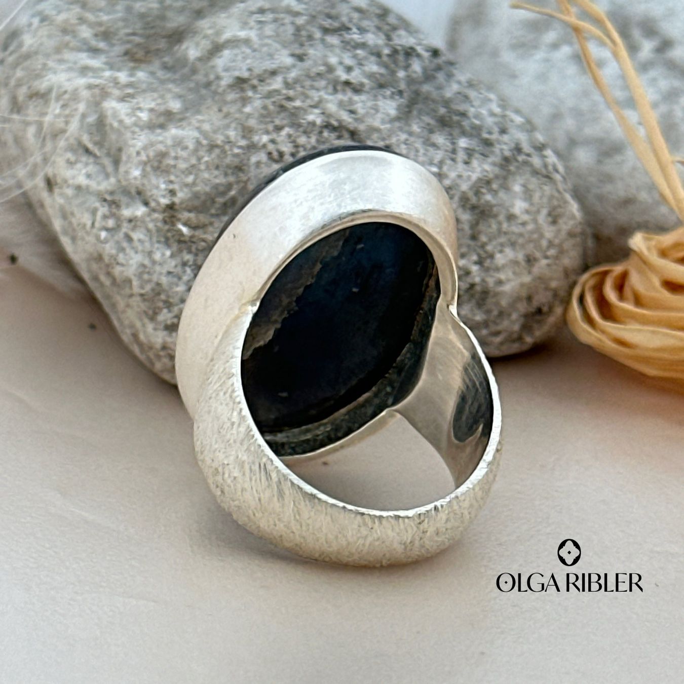 Olga Ribler Anelli: Labradorite Ring – Sterling Silber Grösse 60 – Nuovo (secondo la descrizione) da Luzern venduto da byolgaribleroutlet 2