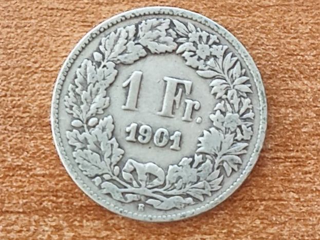 Tutti le monete: 1 FR 1901 Seltene Jahre – Usato da Bure venduto da chap981