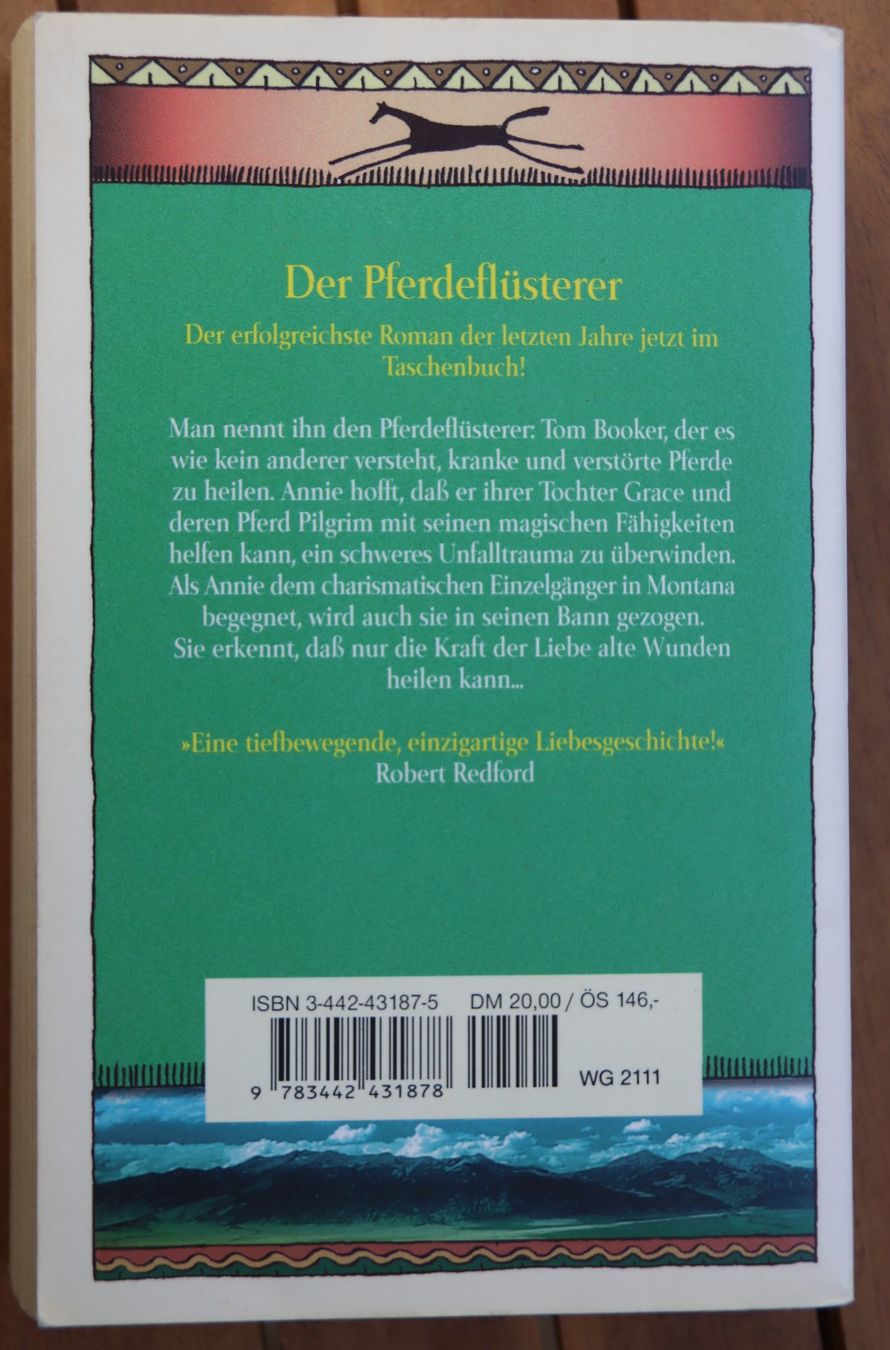 Bücher: Der Pferdeflüsterer von Nicholas Evans – Gebraucht aus Glattfelden von Vrenely 1