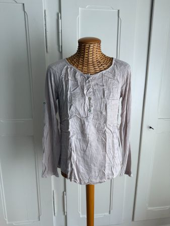 Bluse altrosa aus Seide-Viskose M