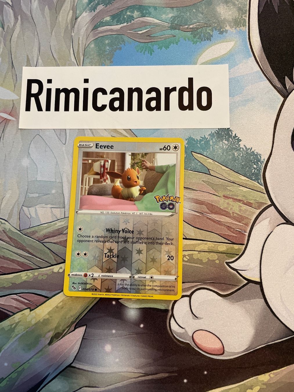 Pokémon Sammelbilder & Trading cards: 054/078 Eevee reverse holo Pokemon Go En Evoli – Gebraucht aus Niederweningen von rimicanardo