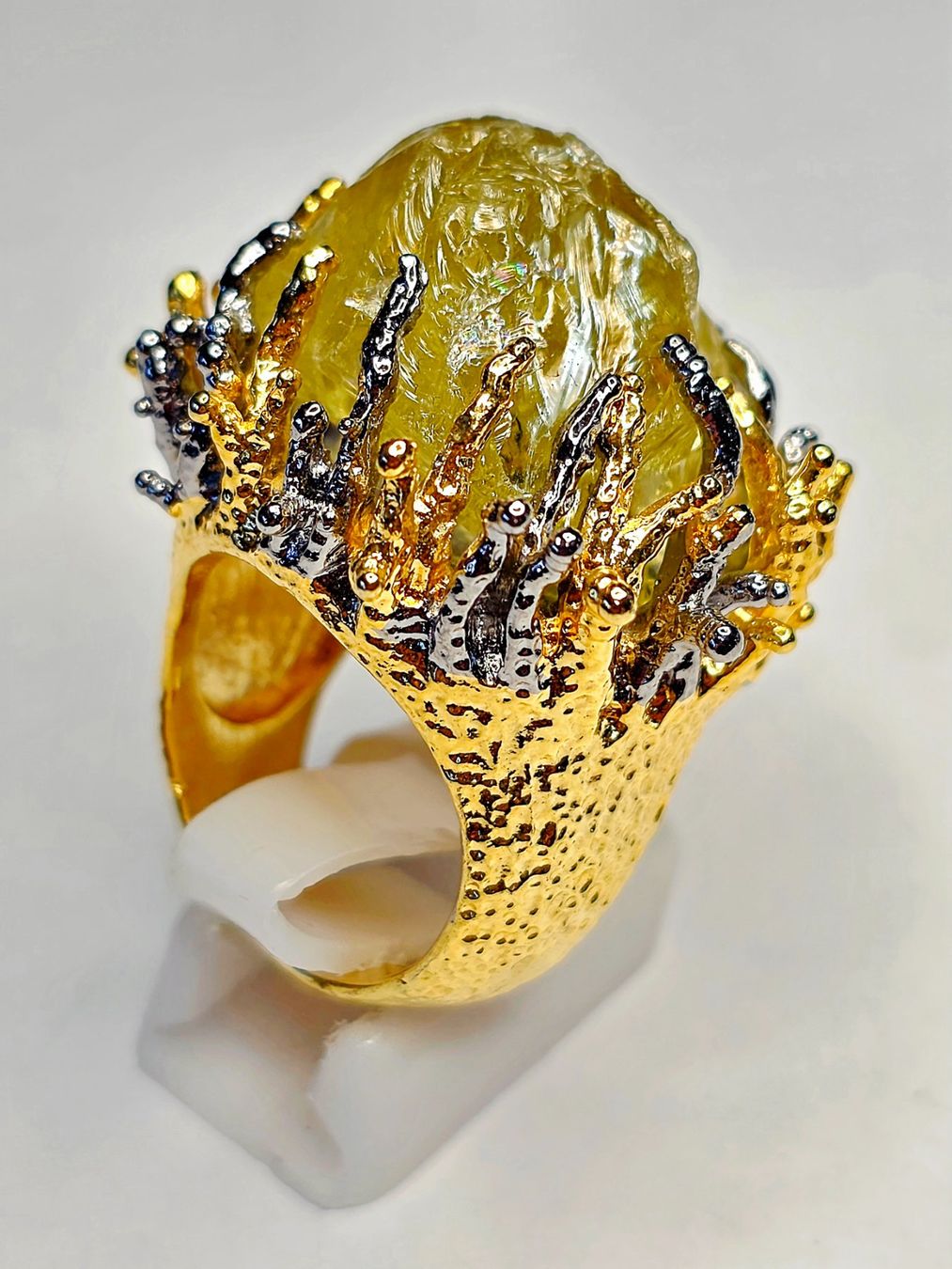 Anelli: Ungeschliffener Peridot Ring – Nuovo (secondo la descrizione) da Zürich venduto da adriben 9