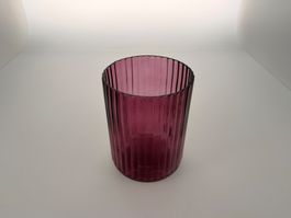 Glas lila geriffelt guter Zustand