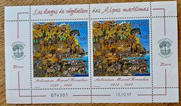 MONACO Bloc ** Etages de végétation Alpes Maritimes, 1997
