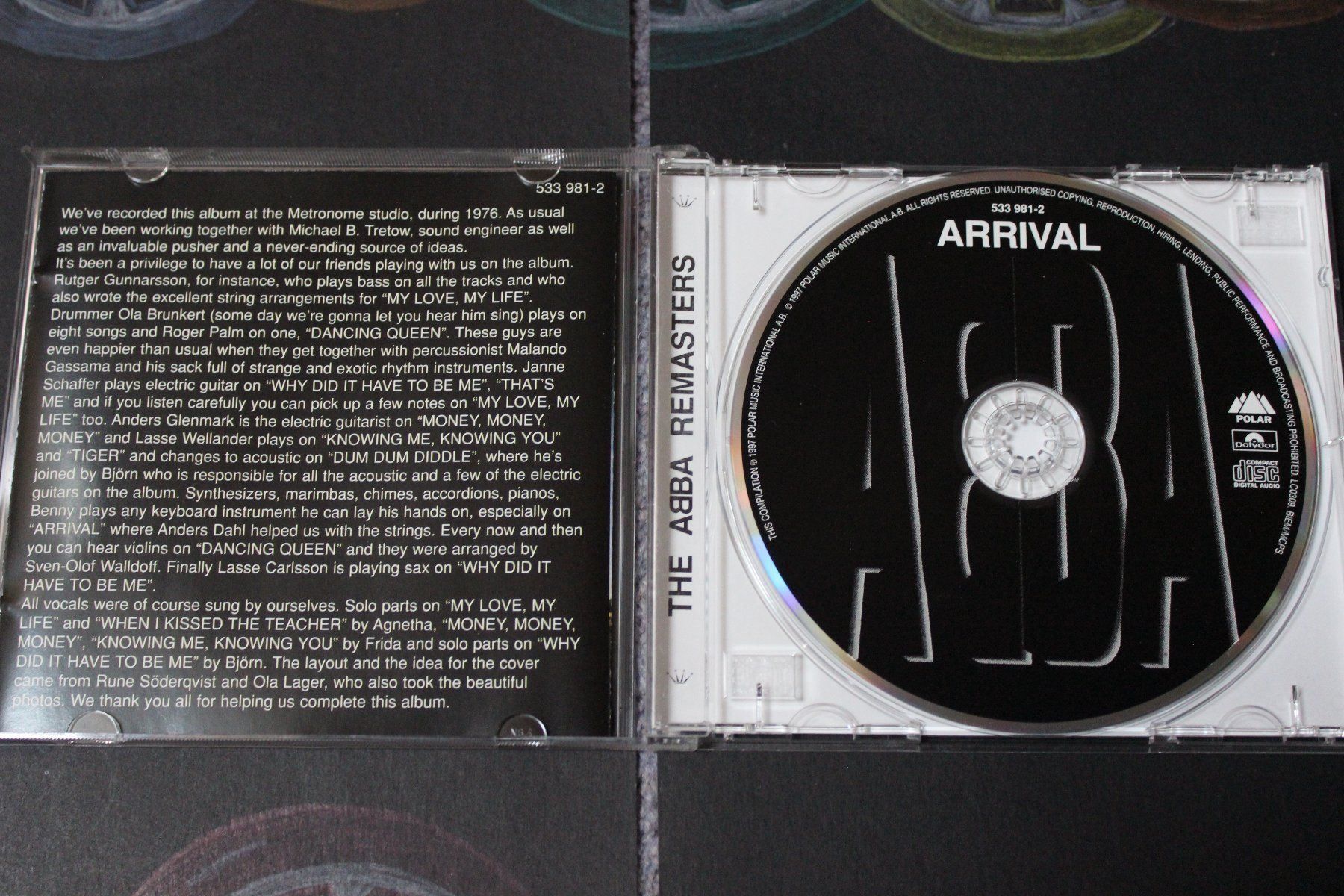 CD: ABBA - ARRIVAL (The ABBA Remasters) CD!! – Usato da Tübach venduto da JamesStone 1