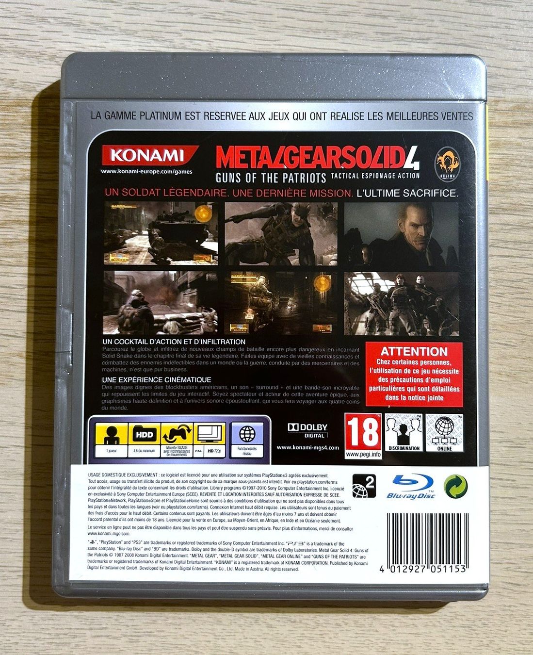 Sony Spiele: Metal Gear Solid 4 PS3 – Gebraucht aus St. Gallen von Alpine.Arcade 1