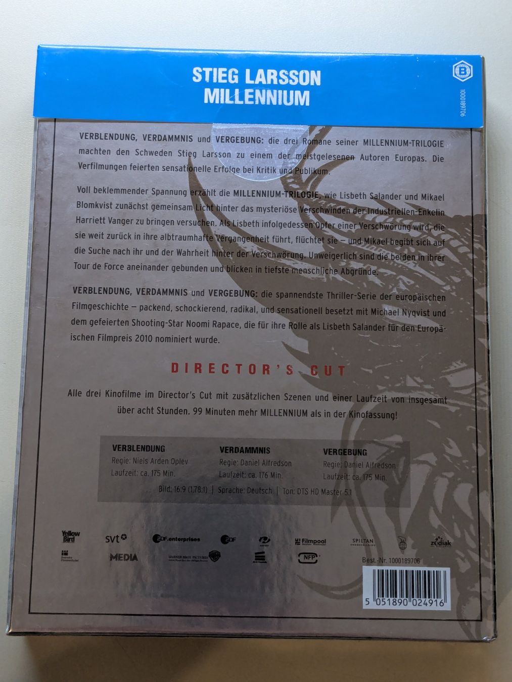 Tutti i DVDs: Millennium Trilogie - Director's Cut [3 Blu-rays] – Usato da Port venduto da gecotom 1