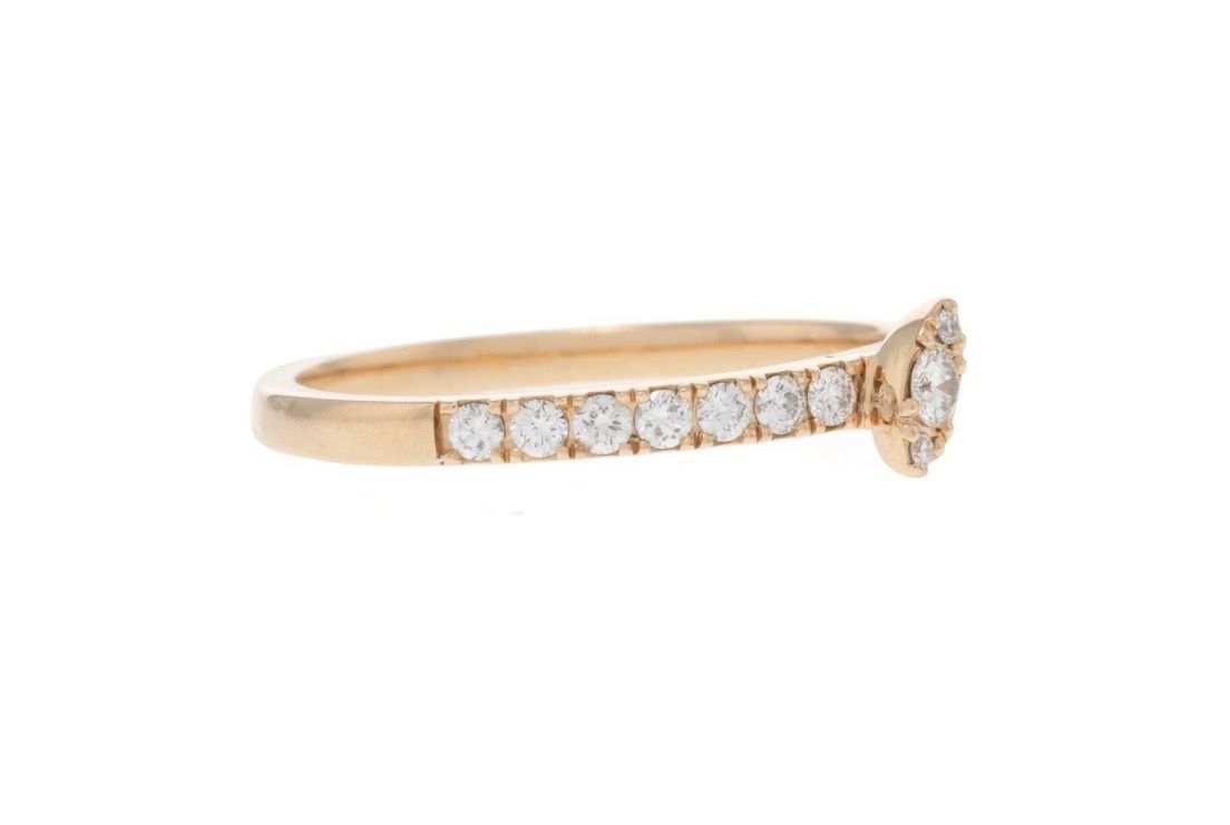 Anelli: Bague Navette Or/Diamants – Usato da genève venduto da champanonono 1