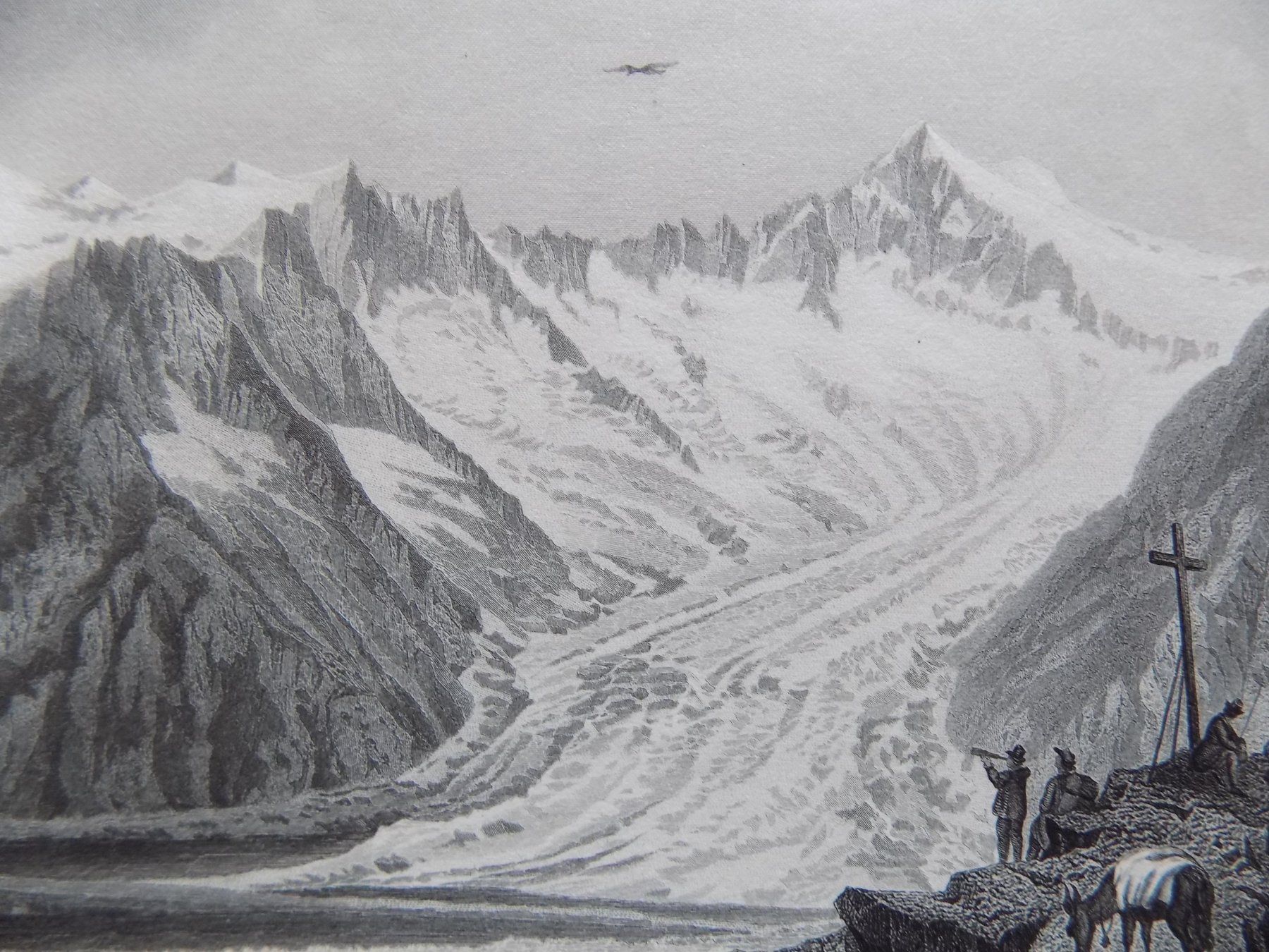 Incisioni: Aletschgletscher von Rohbock – Usato da Risch venduto da Antikfee 4
