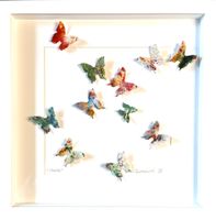 Andrea Scacciotti 3D-Schmetterlings-Wandkunst