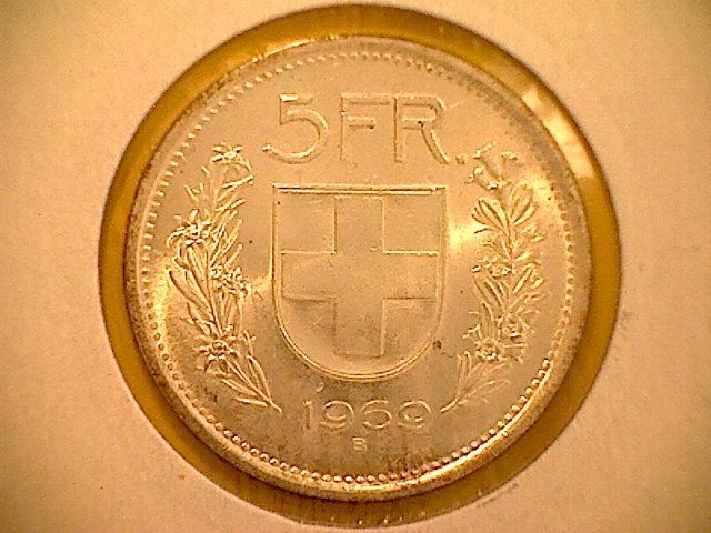 Tutti le monete: 5 Fr. 1969 – Usato da Buchs AG venduto da Ged8