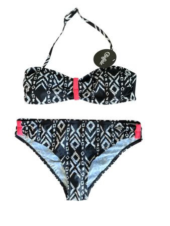 Buffalo Bikini schwarz/weiss gemustert, Gr. 170