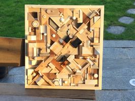 Holzbild 7, Intarsien