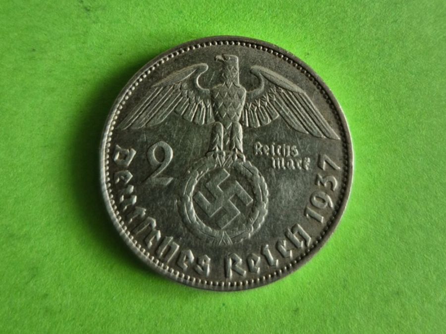 Alle Münzen: 2 Deutsche Reichsmark 1937 - Silber – Gebraucht aus Jona von gnaumann1900
