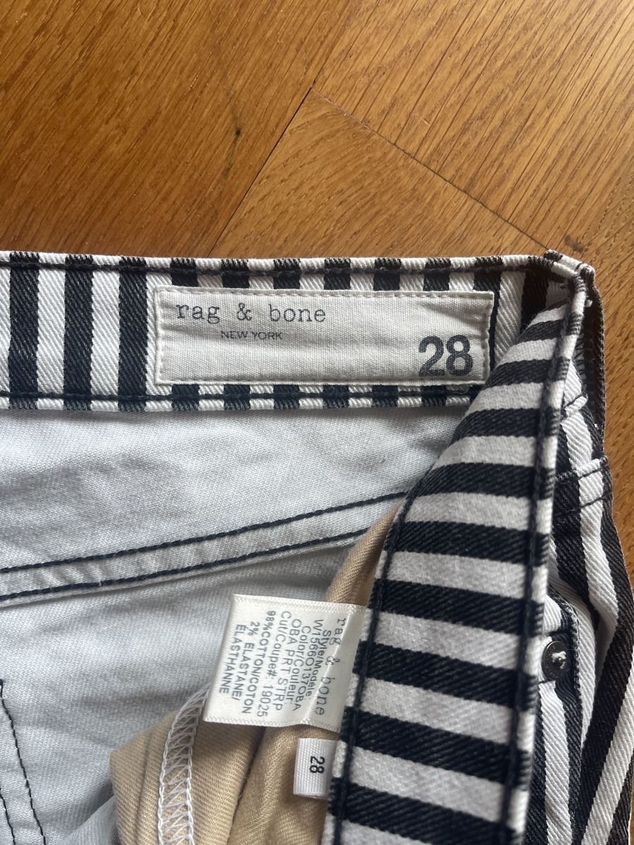 Jeans: Rag & Bone Jeans, gestreift, Grösse 28, neuwertig! – Usato da Basel venduto da Ritzibitzi 1