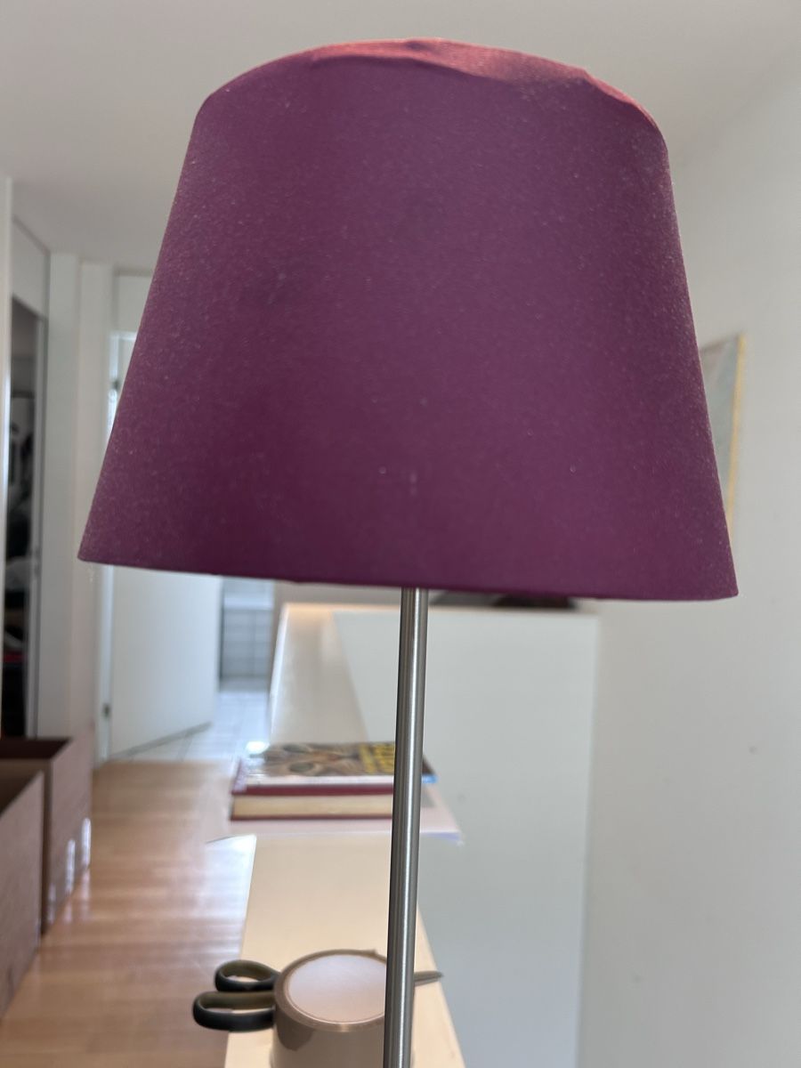 Lampade: Kleine Stehlampe, Bordeaux Rot – Usato da Minusio venduto da monette08 1