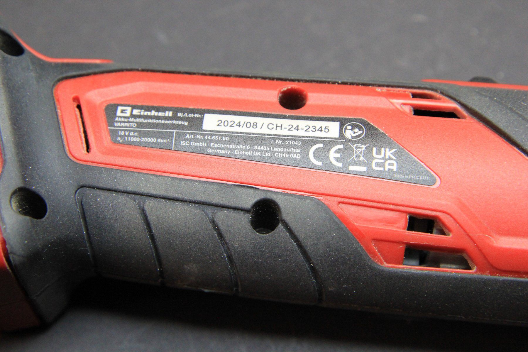 Einhell Tutti gli attrezzi: Einhell VARRITO Multitool 18V, inkl. 3Ah Akku und Ladegerät – Usato da Hölstein venduto da Kraftpaket 4