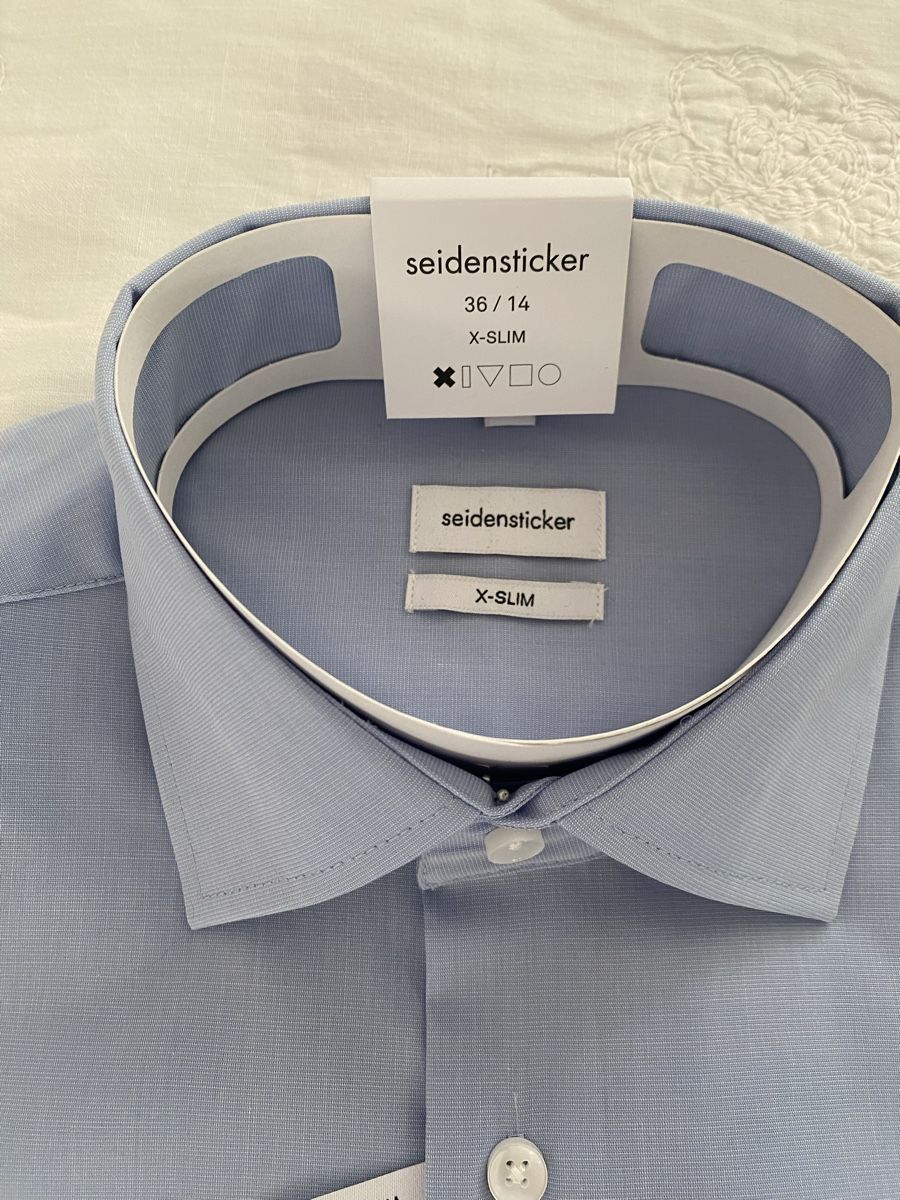 Hemden: Hemd hellblau Gr.36 x-slim Seidensticker – Neu und originalverpackt aus Lyss von Shantishiva