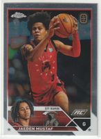 Jaeden Mustaf RC #33 2023-24 Topps Chrome OTE