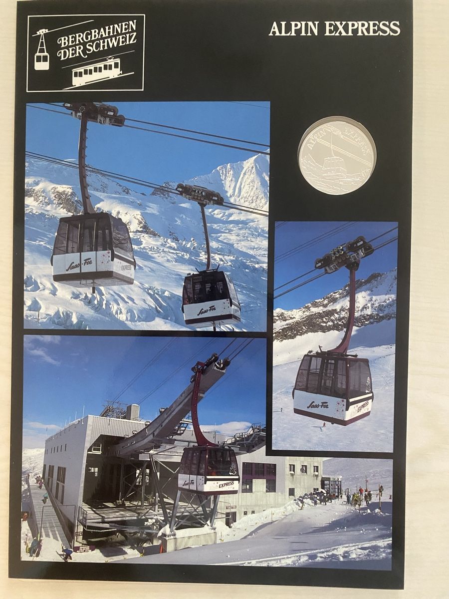 Medaillen: Alpine Express Bahn Silbermedaille 15 Gramm – Neu (gemäss Beschreibung) aus Muralto von Alex1912