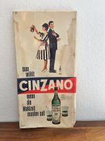 Cinzano Vintage Reklame Schild, Karton Aufsteller Rarität!