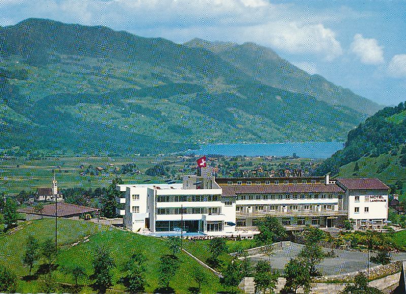 Cartoline postali: Giswil - Hotel Landhaus + 1978 – Usato da Emmenbrücke venduto da teestube