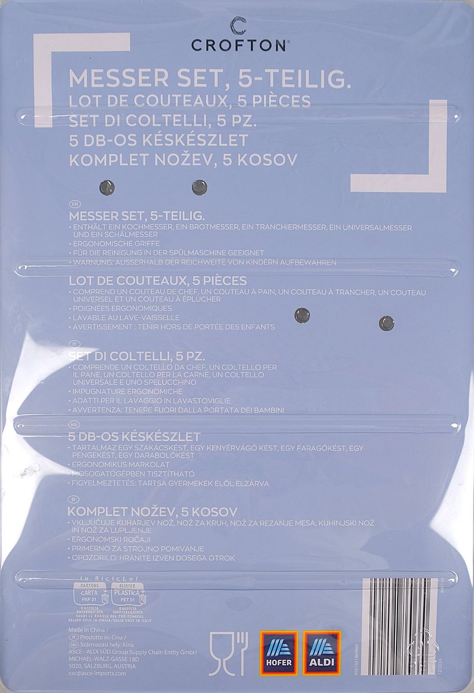 Couteaux: CROFTON Messerset, 5 - Teilig – D'occasion à Volketswil par brockipfannenstil 3