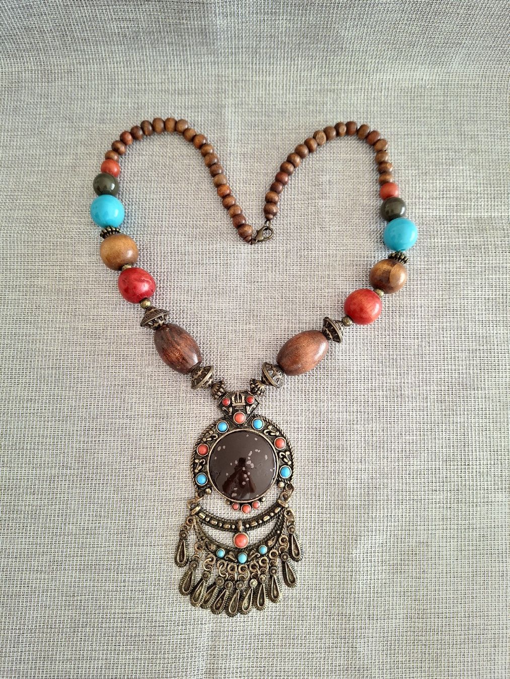 Catenine: Collier bohème ethnique pendentif statement – Usato da Lutry venduto da Sim_Sta 4