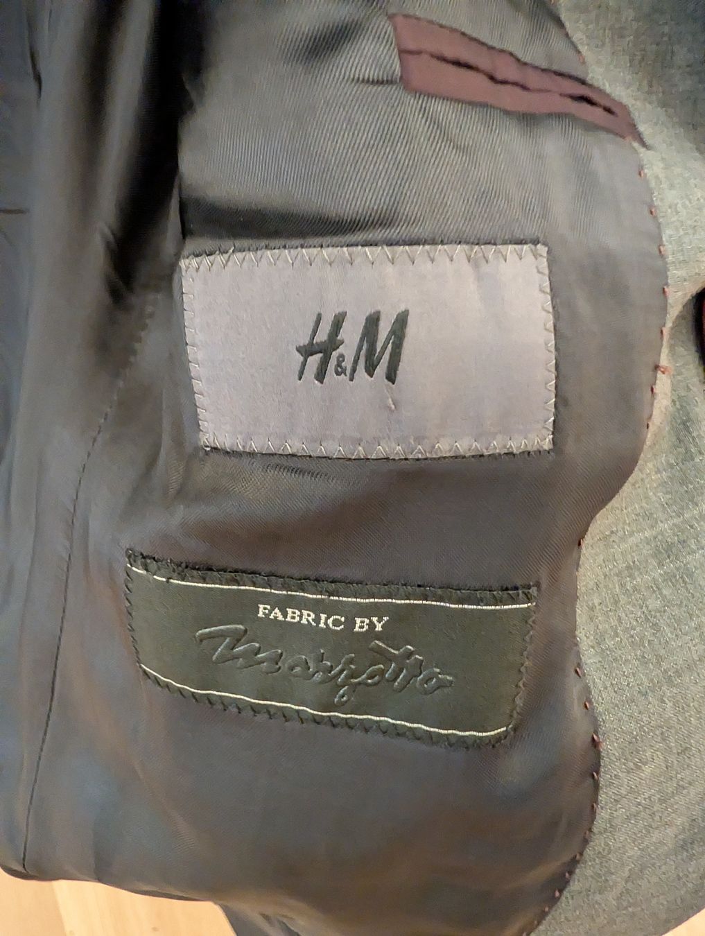 H&M Completi, tute sportive e funzionali: Elegantes Sakko, Grau, Grösse 48 Fabric by Marzotto, H&M – Usato da Uster venduto da Jaschoo 2