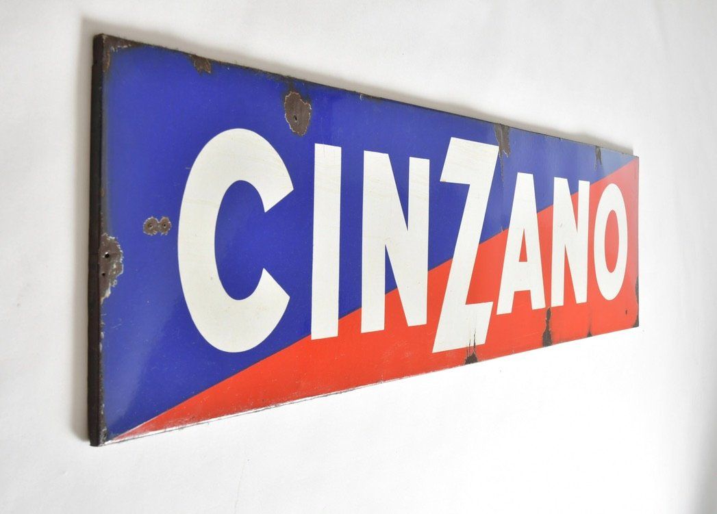 Cinzano Insegne: Emaille Cinzano Werbeschild – Usato da Zürich venduto da IndividumCH 6
