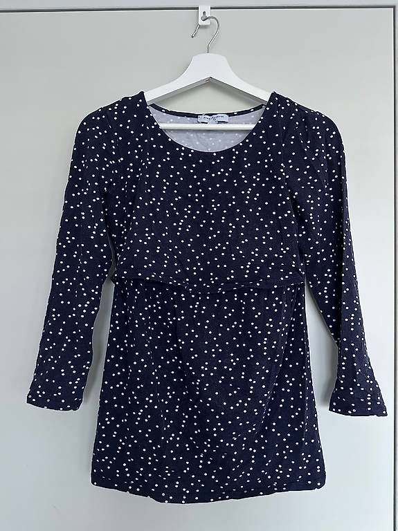 Top: Schwangerschaftstop blau/weiss, 36/38 – Usato da Zürich venduto da craige