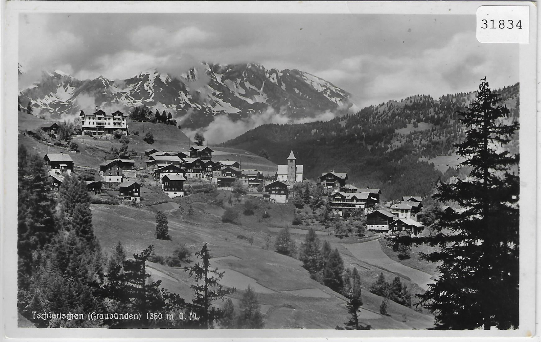 Cartoline postali: Tschiertschen - Generalansicht – Usato da Ettingen venduto da Kartenplanet