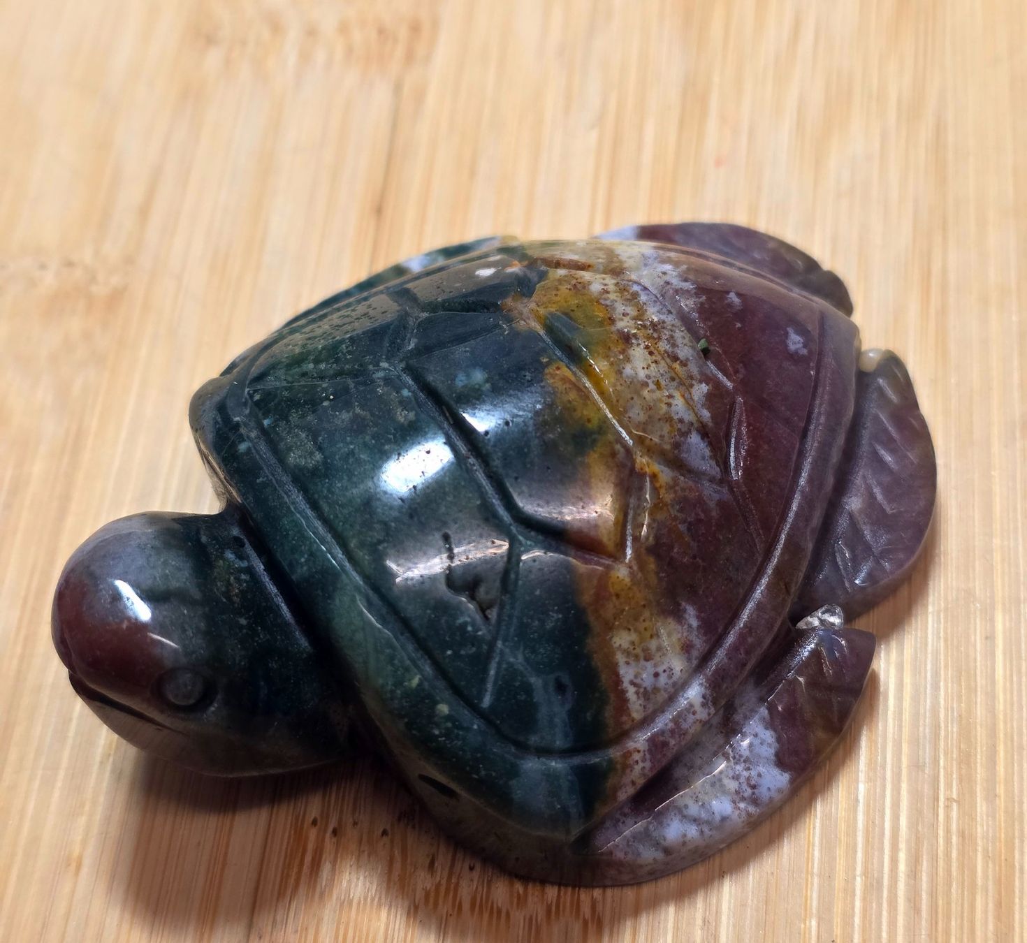 Minerali & Pietre curative: Ozeanjaspis Schildkröte 90g – Nuovo e nell'imballaggio originale da Matzingen venduto da Shay_Crystalz 1
