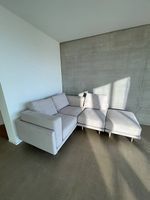 Livom Donna 4-Sitzer Modulares Sofa mit Schlaffunktion Creme