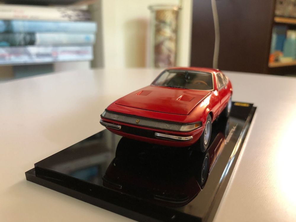 Kyosho Ferrari 365GTB/4 1/43 – Première Version Jaune – Neuve Sous Boîte