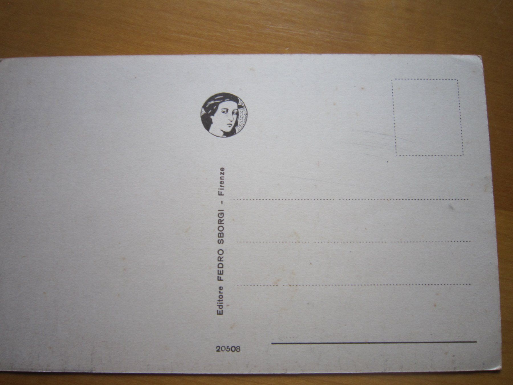 Ansichtskarten: No 17 Postkarte Cenacolo Firenze – Gebraucht aus Gordola von Polentaefung 2